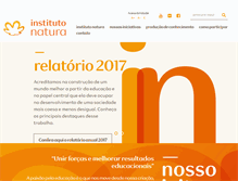 Tablet Screenshot of institutonatura.org.br